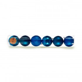 Set di palline di Natale Azzurro Plastica 8 x 9 x 8 cm (12 Unità)