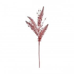 Ramo Rosso Natale 90 cm 12 Unità Plastica (12 Unità)