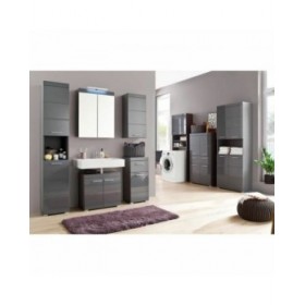 Scaffale da Bagno Trendteam Amanda Grigio 37 x 77 x 23 cm