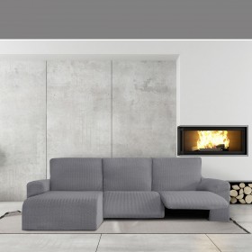 Rivestimento per chaise longue a braccio corto sinistra Eysa JAZ Grigio 120 x 120 x 360 cm