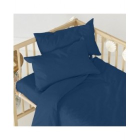 Lenzuolo con angoli HappyFriday BASIC KIDS Blu Marino 70 x 140 x 14 cm