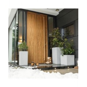 Vaso Lechuza 40 x 40 x 76 cm Grigio polipropilene Rettangolare
