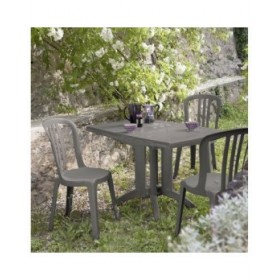 Tavolo Pieghevole Grosfillex Vega Lino Resina Plastica 118 x 77 x 72 cm