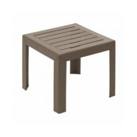 Tavolo aggiuntivo Grosfillex Taupé Resina Plastica 40 x 40 x 35 cm