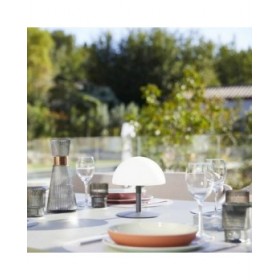 Lampada da tavolo Lumisky Neptune Rock Grigio scuro Plastica