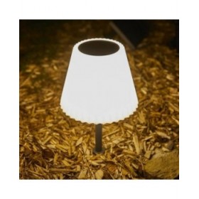 Lampada da tavolo Lumisky Lady Spike Bouffant Bianco Metallo