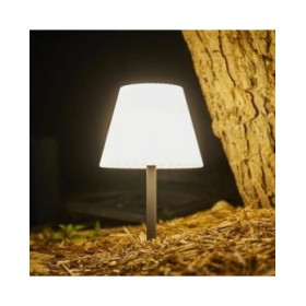 Lampada da tavolo Lumisky Lady Spike Bouffant Bianco Metallo