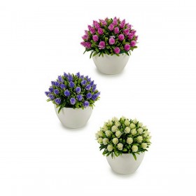 Pianta Decorativa Fiori Plastica 14 x 12,5 x 14 cm (12 Unità)