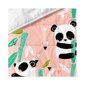 Trapunta HappyFriday Moshi Moshi Rosa 180 x 260 cm Panda