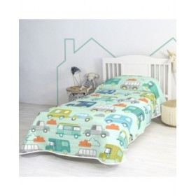 Trapunta HappyFriday Moshi Moshi Multicolore 180 x 260 cm Veicoli
