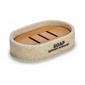 Portasapone Beige Resina 8 x 2,5 x 12,5 cm (12 Unità)
