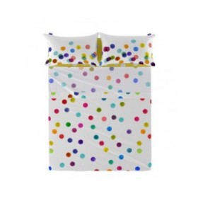 Lenzuolo Superiore HappyFriday Confetti Multicolore 260 x 270 cm (Coriandoli)
