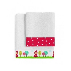 Set di asciugamani HappyFriday Mr Fox Grandma Multicolore 2 Pezzi