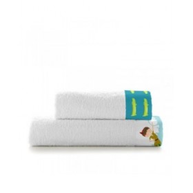 Set di asciugamani HappyFriday Mr Fox Flying Boy Multicolore 2 Pezzi