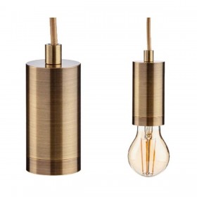 Lampadario Dorato Metallo 60 W 11,5 x 12 x 11,5 cm (6 Unità)