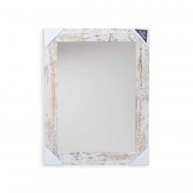 Specchio da parete Harry Bianco Legno Vetro 64,5 x 84,5 x 1,5 cm (2 Unità)