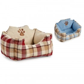 Letto per animali domestici A quadri 40 x 30 x 60 cm (8 Unità)