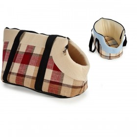 Borsa per Animali Domstici A quadri 28 x 39 x 40 cm (6 Unità)