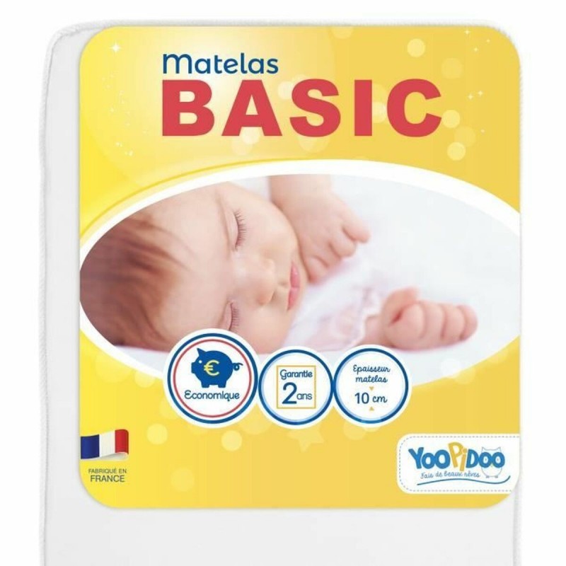 Materasso per culla YOOPIDOO Basic 60 x 120 cm