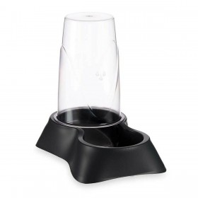 Ciotola per animali domestici Dispenser Nero polipropilene 3,5 L 21,5 x 32,5 x 32,5 cm (4 Unità)