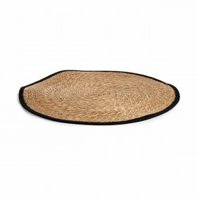 Tappeto Nero Naturale 80 x 1 x 80 cm (10 Unità)