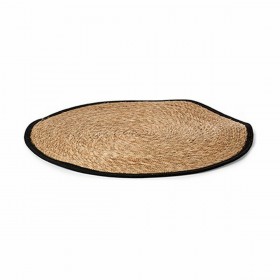 Tappeto Nero Naturale Fibra naturale 100 x 1 x 100 cm (8 Unità)