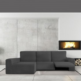 Rivestimento per chaise longue braccio lungo sinistro Eysa JAZ Grigio scuro 180 x 120 x 360 cm