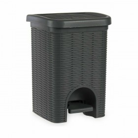 Cestino a pedale Stefanplast Elegance Grigio Plastica 20 L (6 Unità)