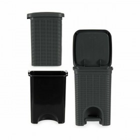 Cestino a pedale Stefanplast Elegance Grigio Plastica 20 L (6 Unità)