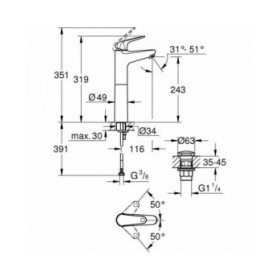 Rubinetto Monocomando Grohe Metallo