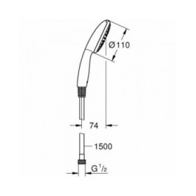 Soffione Grohe Plastica