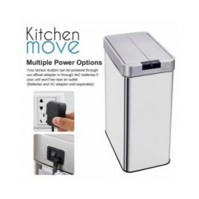 Secchio della spazzatura Kitchen Move Grigio 70 L