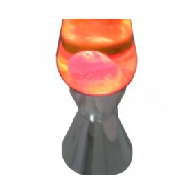 Lampada Lava Alexandra House Living Giallo Rosa Metallo 9 x 37 x 9 cm
