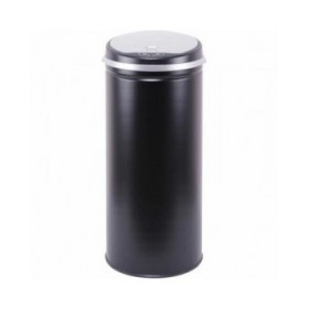 Secchio della spazzatura Kitchen Move Nero Acciaio inossidabile Plastica