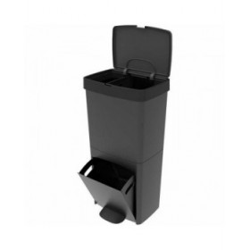 Secchio della spazzatura Kitchen Move Grigio Plastica 70 L