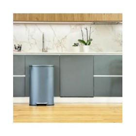 Secchio della spazzatura Kitchen Move Grigio Acciaio inossidabile 50 L