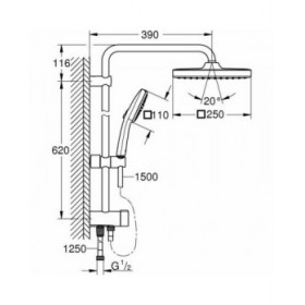 Colonna doccia Grohe ABS
