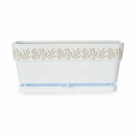 Vaso Autoirrigante Stefanplast Gaia Bianco Plastica 13,3 x 12,3 x 29,3 cm (12 Unità)