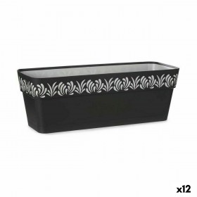 Vaso Autoirrigante Stefanplast Gaia Antracite Plastica 49,5 x 17 x 19 cm (12 Unità)