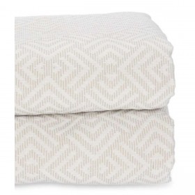 Trapunta 240 x 260 cm Geometrico Beige (4 Unità)
