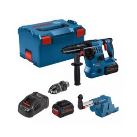 Trapano a percussione BOSCH GBH18V-28CF 2X8AH + GDE18V-16