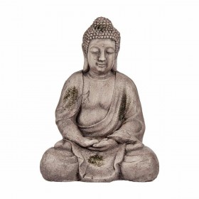 Statua Decorativa da Giardino Buddha Poliresina 23 x 42 x 30 cm (2 Unità)