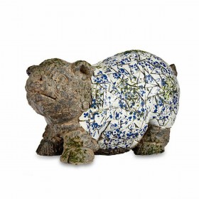 Statua Decorativa da Giardino Maiale Poliresina 20,5 x 26 x 47 cm (2 Unità)