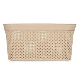 Cesto per i Panni Beige Plastica 10 L 24 x 17 x 35 cm (24 Unità)