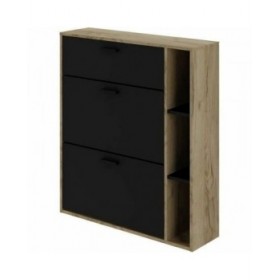 Scarpiera Leona Marrone Rovere Melammina 90 x 25 x 102 cm