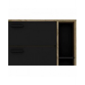 Scarpiera Leona Marrone Rovere Melammina 90 x 25 x 102 cm