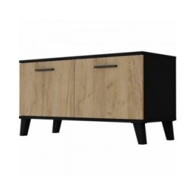 Scarpiera THEO  Marrone Nero Rovere Melammina 100 x 40 x 52 cm