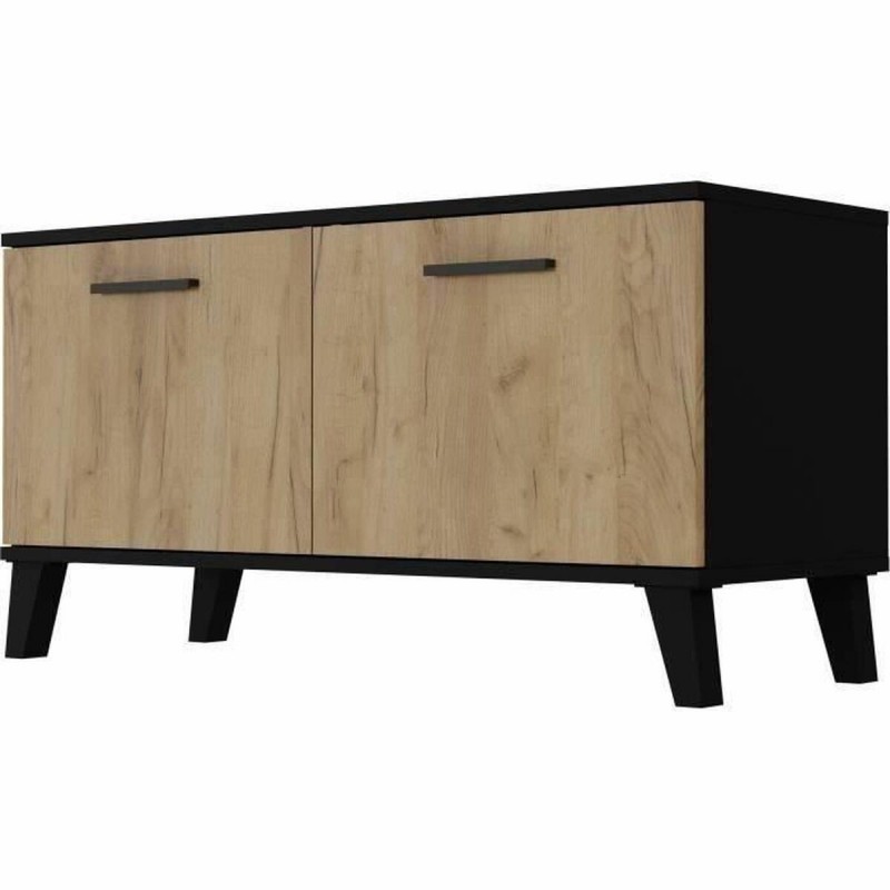Scarpiera THEO  Marrone Nero Rovere Melammina 100 x 40 x 52 cm