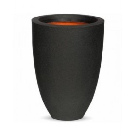 Vaso Capi Europe Nero Plastica Rotondo