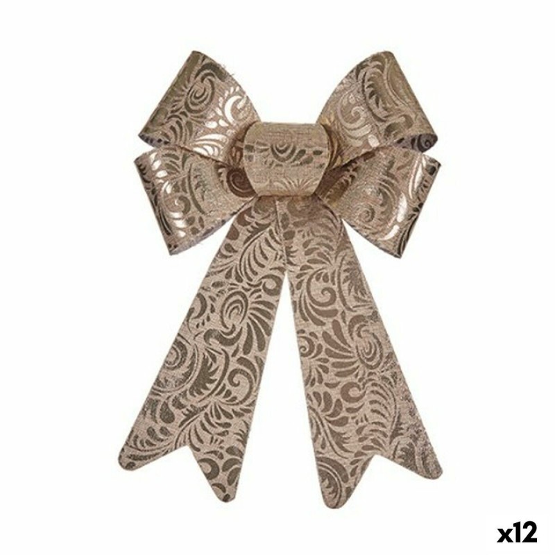 Decorazione pensile Bronce PVC Fiocco 16 x 24 x 4 cm (12 Unità)
